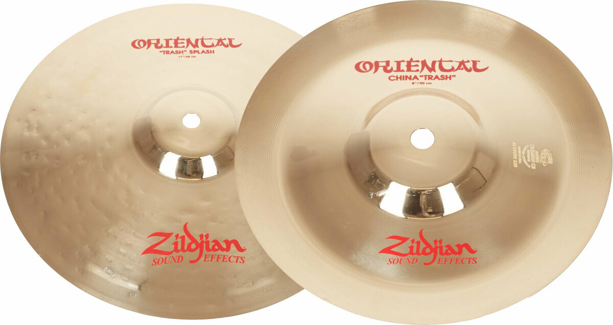 Cymbale d'effet Zildjian ZPCS003 FX STACK Oriental Trash Splash + Oriental Trash Cymbale d'effet 11"-8"