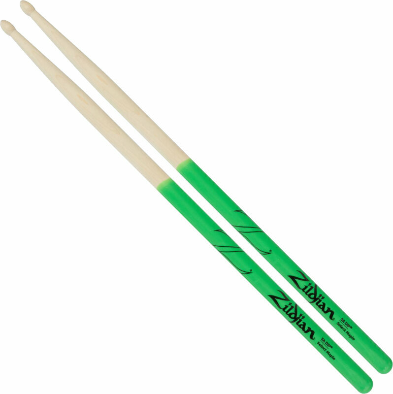Drumsticks Zildjian Z5AMDG 5A Maple Green Dip Drumsticks