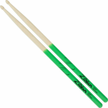 Drumsticks Zildjian Z5AMDG 5A Maple Green Dip Drumsticks - 1