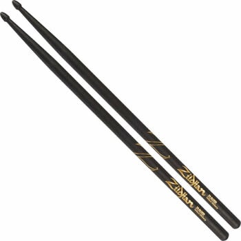 Drumsticks Zildjian Z5AACB 5A Acorn Tip Black Drumsticks - 1