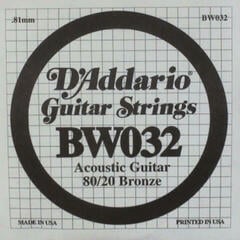 Gitarrsträng D'Addario BW032 80/20 BRONZE 032 Gitarrsträng