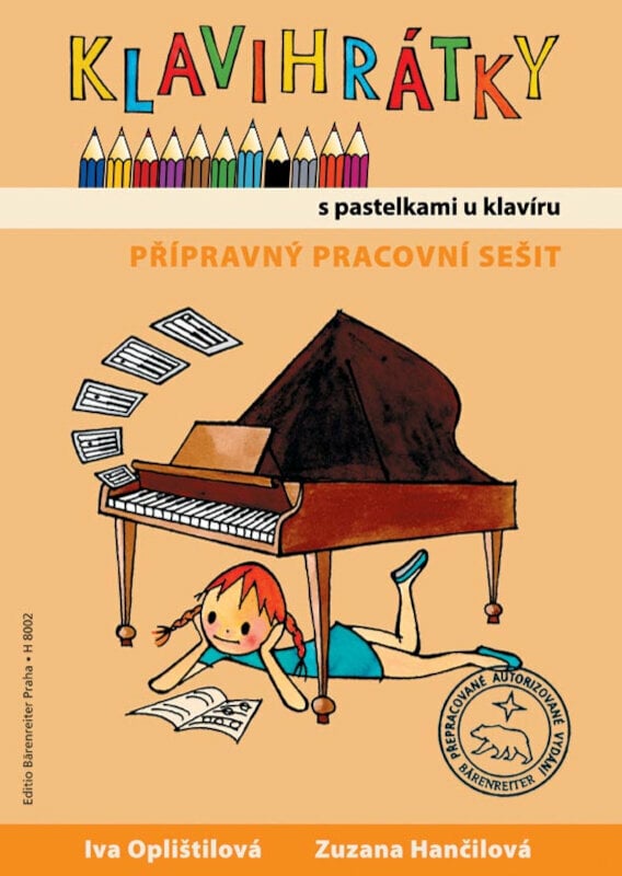 Nuty na instrumenty klawiszowe Oplištilová - Hančilová Klavihrátky - s pastelkami u klavíru Nuty