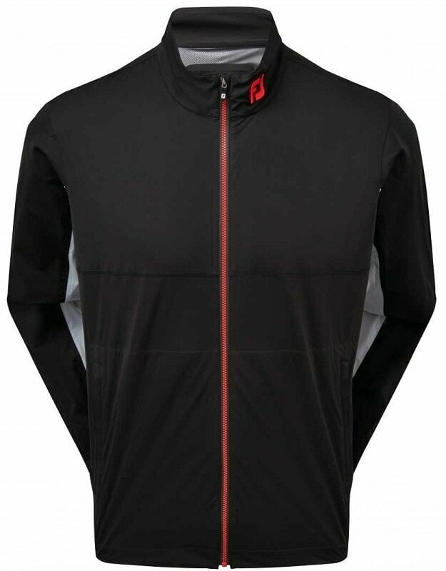 Wasserdichte Jacke Footjoy Hydroknit Black Red 2XL Wasserdichte Jacke