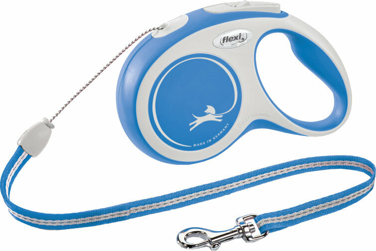 Hondenriem Flexi New Comfort Leiband Blue 8 m Hondenriem