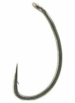 Angelhake Fox Edges Curve Shank Medium Hook # 6 Silver - 1