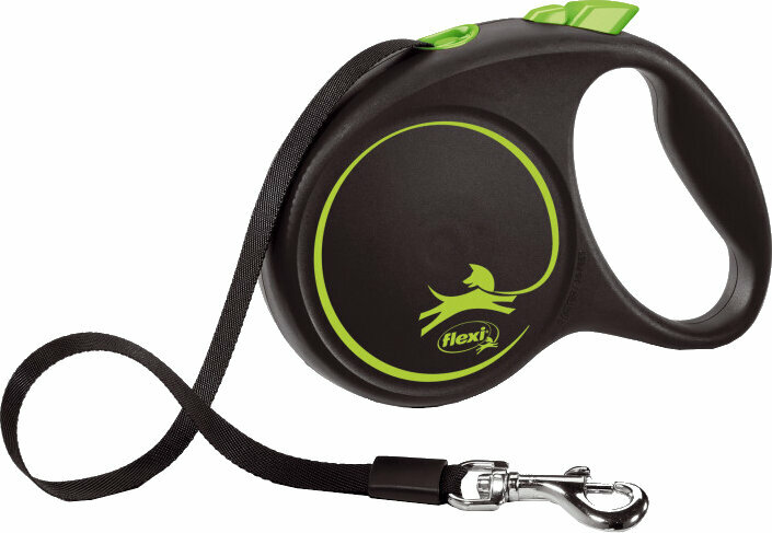 Hondenriem Flexi Black Design Leiband Green 5 m Hondenriem