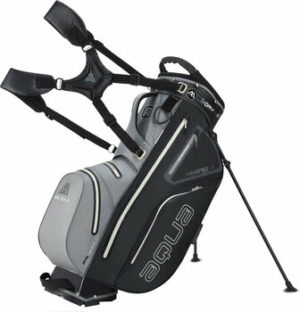 Golfbag Big Max Aqua Hybrid 3 Stand Bag Grey/Black Golfbag - 1