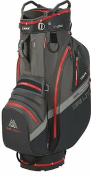 Golf Bag Big Max Dri Lite V-4 Cart Bag Charcoal/Black/Red Golf Bag - 1