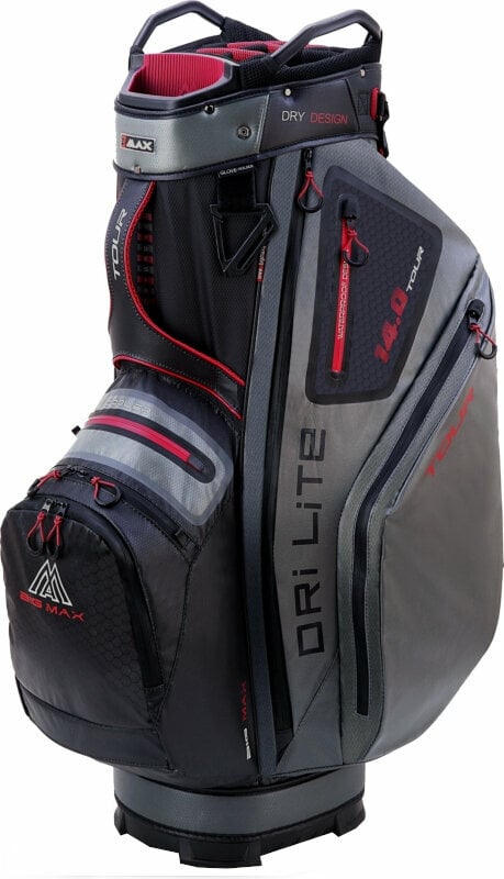 Golf Bag Big Max Dri Lite Tour Charcoal/Merlot Golf Bag