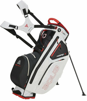 Golfbag Big Max Aqua Hybrid 3 Stand Bag Black/White/Red Golfbag - 1