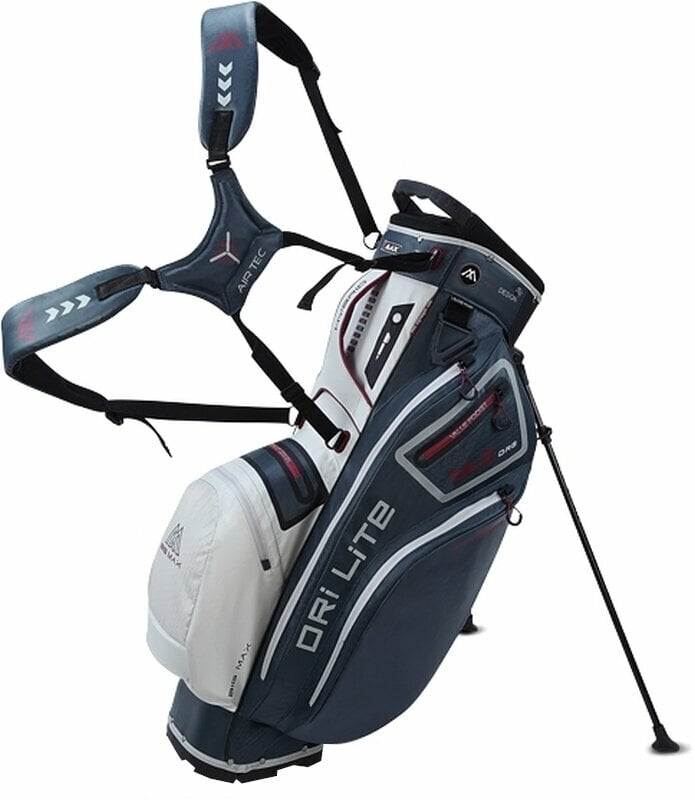Sac de golf Big Max Dri Lite Hybrid 2 White/Blueberry/Merlot Sac de golf