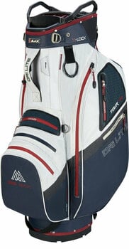 Golfbag Big Max Dri Lite V-4 Cart Bag Blueberry/White/Merlot Golfbag - 1