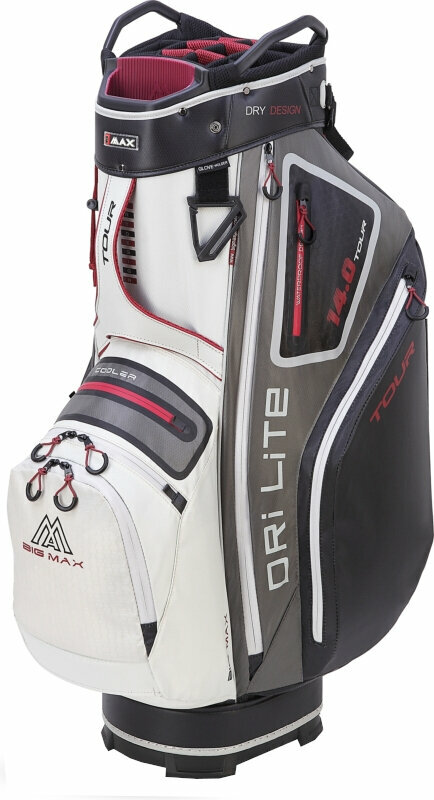 Golf Bag Big Max Dri Lite Tour Grey/Black/Merlot Golf Bag