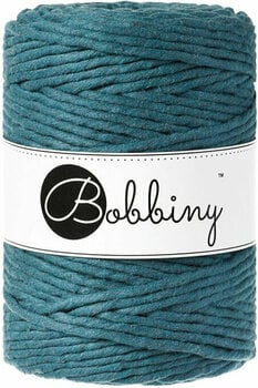 Cable Bobbiny Macrame Cord 5 mm Peacock Blue Cable - 1