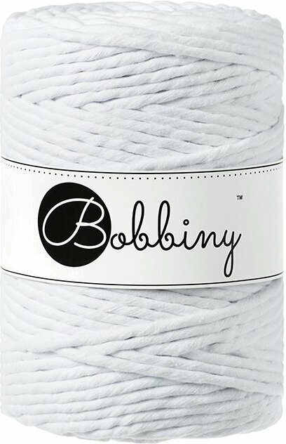 Cable Bobbiny Macrame Cord 5 mm Blanco Cable