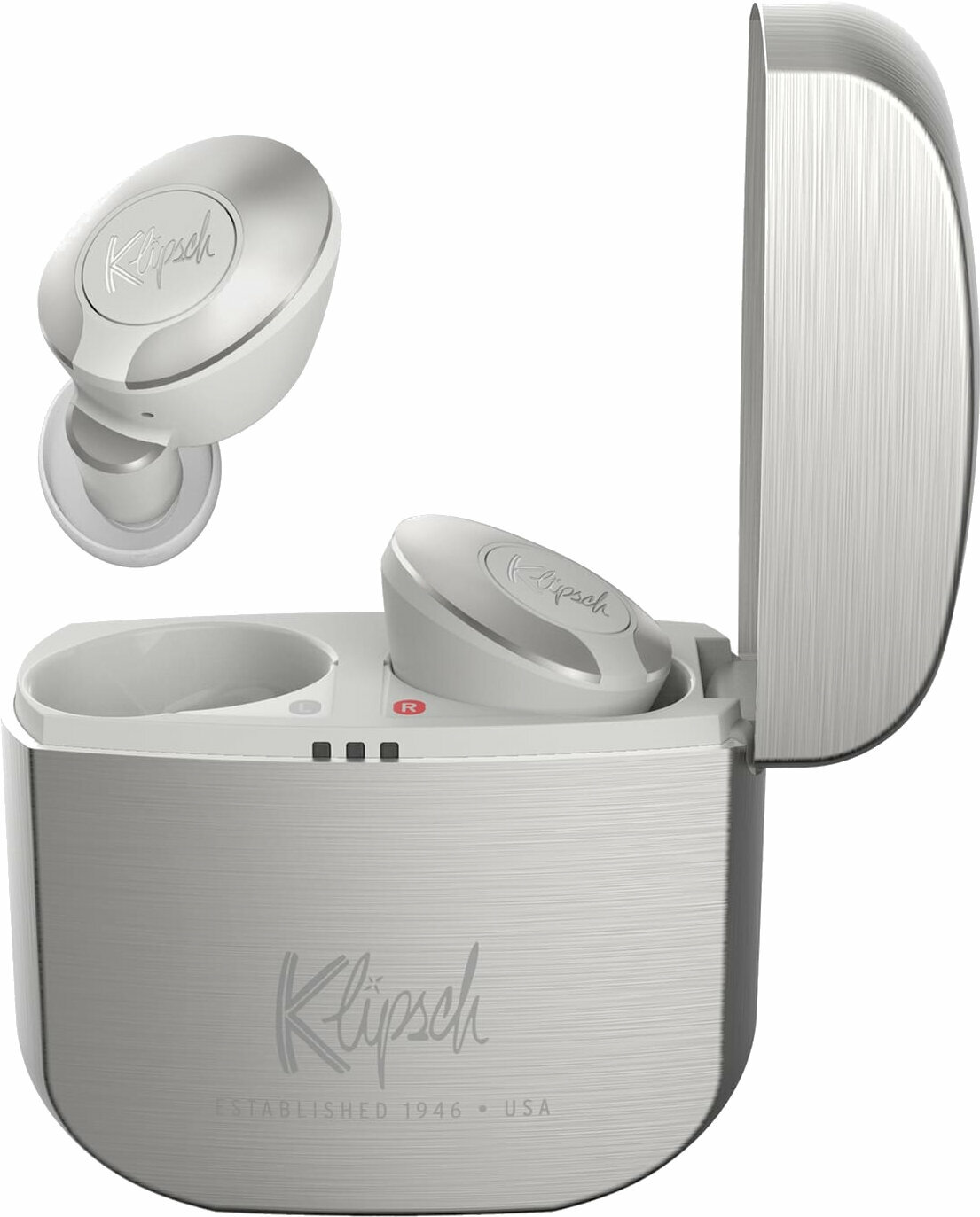 True trådlös in-ear Klipsch T5 II True Wireless Silver
