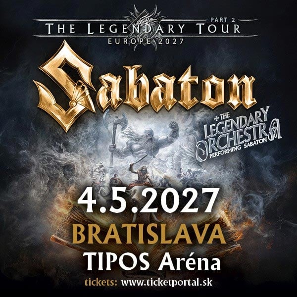 Sabaton: The Legendary Tour 2027 | TIPOS aréna Bratislava